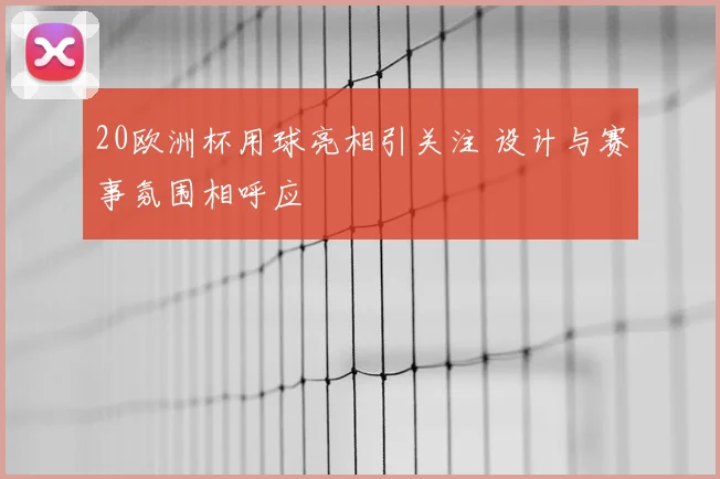 20欧洲杯用球亮相引关注 设计与赛事氛围相呼应